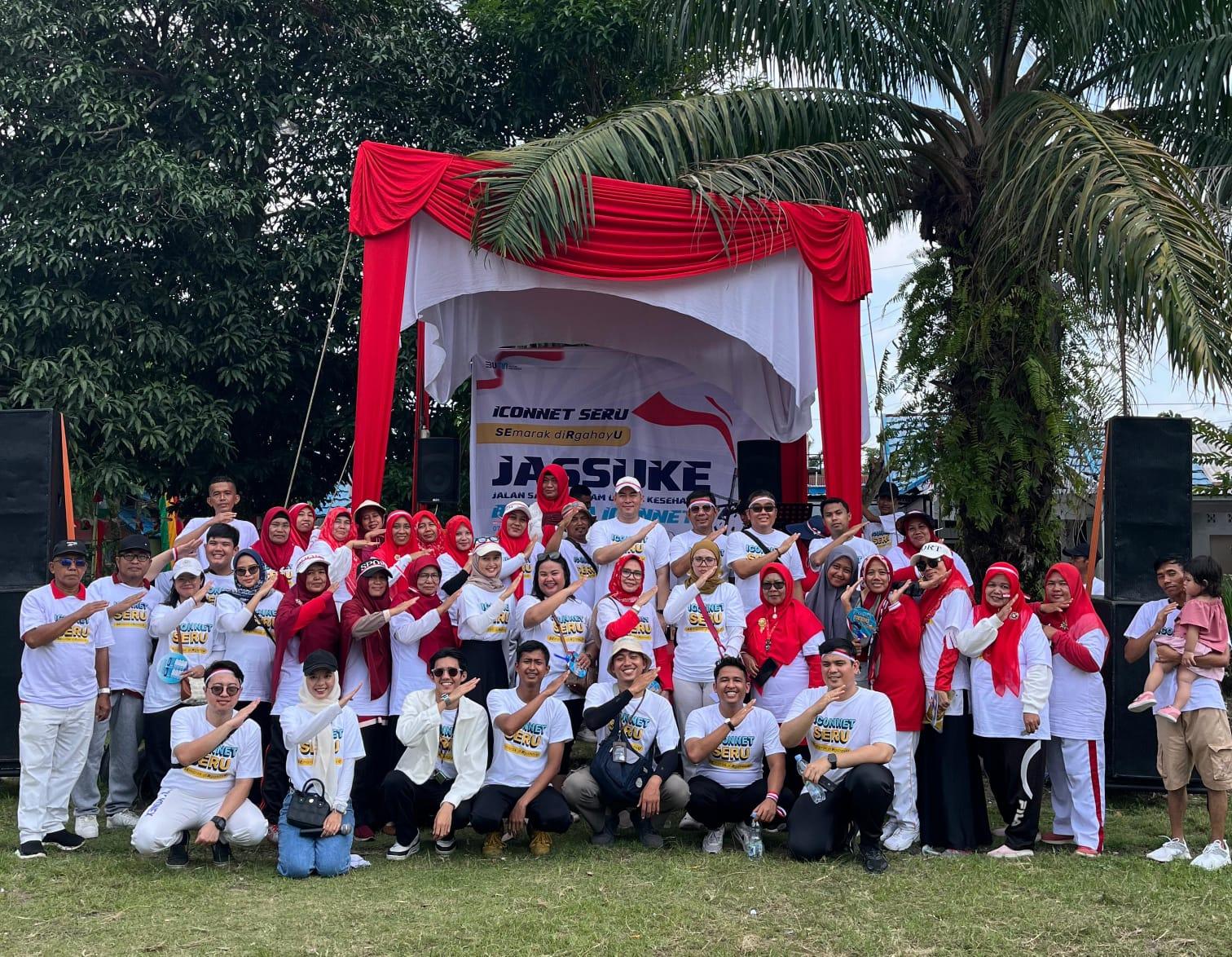 Meriahkan Hari Kemerdekaan, ICONNET Seru Gelar Beragam Aktivitas Bersama Warga Griya Bina Widya Unri